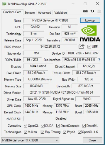 PC Gaming i5 14600kf RTX 3080 Msi SuprimX - imagine 4